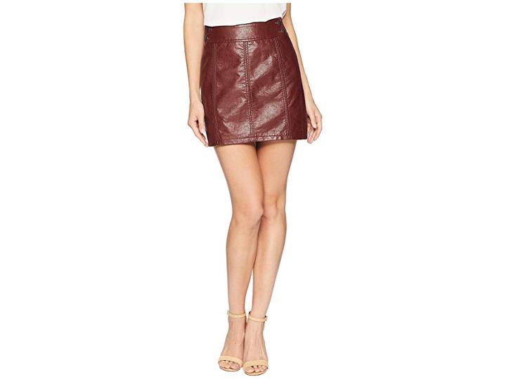 Free People Retro Bodycon Mini (purple) Women's Skirt