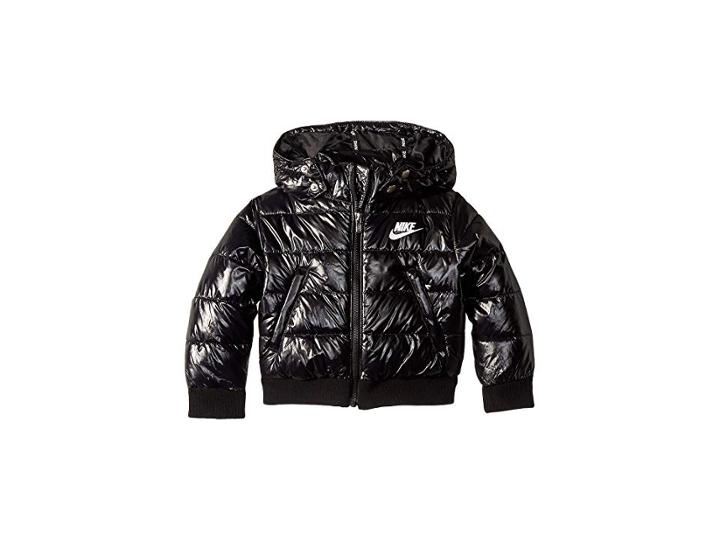 Nike Kids Polyfill Bomber Jacket (toddler) (black) Kid's Coat