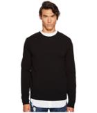 Dsquared2 Amish Pullover Sweater (black/white) Men's Sweater