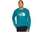 The North Face Long Sleeve Well-loved 1/2 Dome Tee (everglade) Men's T Shirt