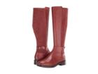 Cole Haan Parker Grand Flat Stretch Boot (cherry Mahogany Leather/cherry Mahogany Stretch Suede) Women's Boots
