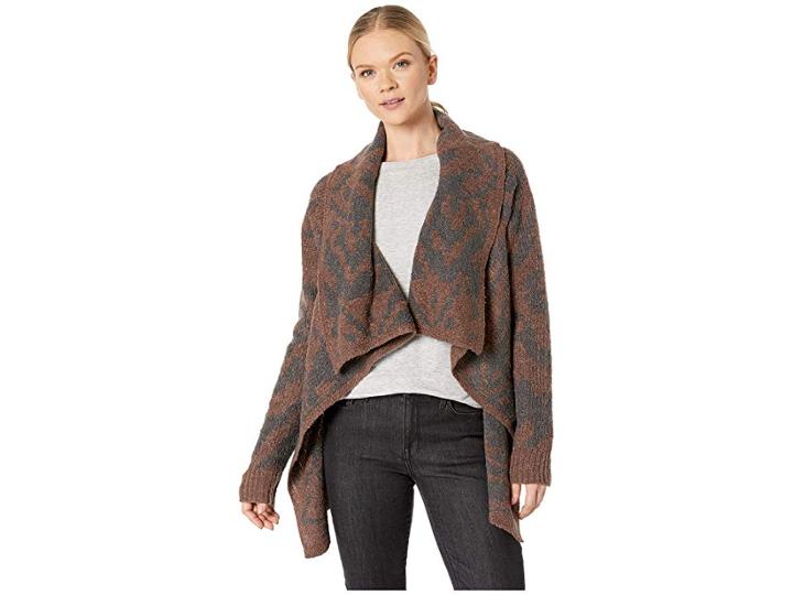 Prana Alberta Reversible Sweater (weathered Wood) Women's Sweater