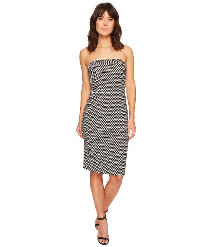 Nicole Miller Strapless Tube Dress (black/white) Women's Dress