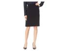 Tahari By Asl Bi-stretch Pencil Skirt (black) Women's Skirt