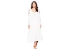 Michael Michael Kors Twisted Rope Midi Dress Cover-up W/ Rope Ties Tassels (white) Women's Swimwear