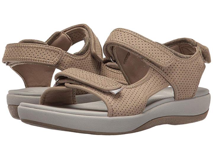Clarks Brizo Sammie (sand Perf Microfiber) Women's Sandals