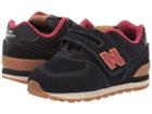 New Balance Kids Iv574v1 (infant/toddler) (black/red Earth) Kids Shoes