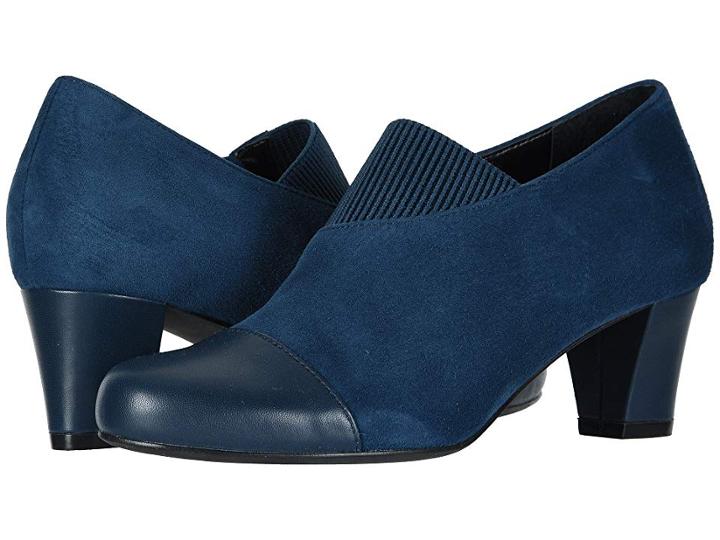 David Tate Hope (navy Calf/kid Suede) Women's Dress Pull-on Boots