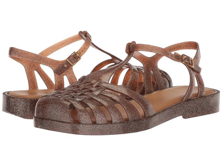 Melissa Shoes Aranha Quadrada (light Brown Glitter) Women's Shoes
