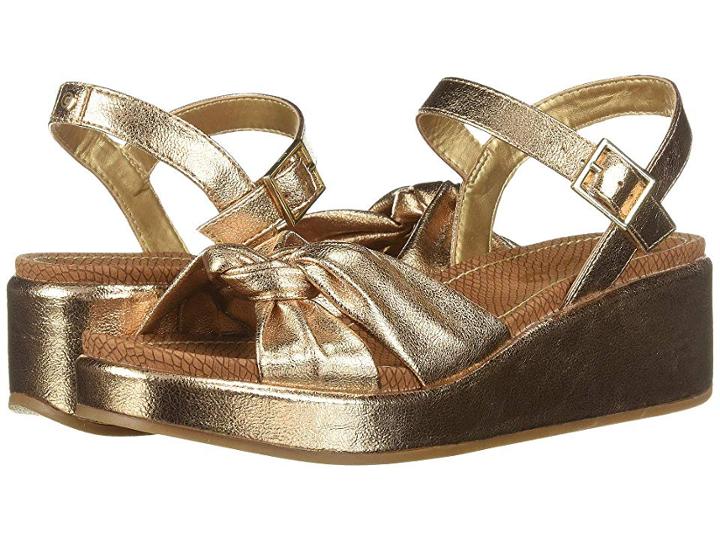 Circus By Sam Edelman Stephanie (blush Gold Metallic Crackle) Women's Shoes