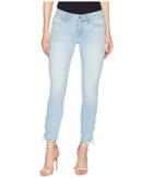 Mavi Jeans Adriana Mid-rise Super Skinny Ankle In Bleach Summer Lace (bleach Summer Lace) Women's Jeans