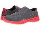 Ecco Golf S-drive (dark Shadow/tomato) Men's Golf Shoes
