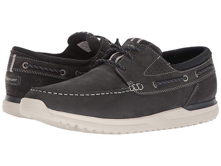 Rockport Langdon 3 Eye Ox (india Ink Nubuck) Men's Lace Up Casual Shoes