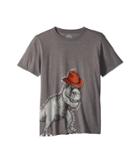 Life Is Good Kids Tyrrannosaurus Tex Cool Tee (little Kids/big Kids) (slate Grey) Boy's T Shirt