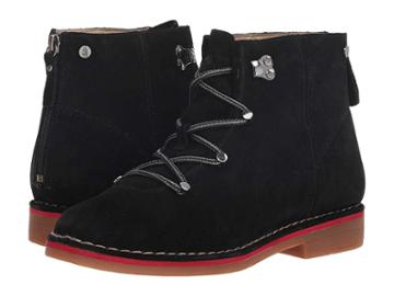Hush Puppies Catelyn Hiker Boot (black Suede) Women's Lace-up Boots
