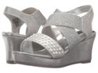 Kenneth Cole Reaction Kids Reed Glimmer (little Kid/big Kid) (silver) Girl's Shoes