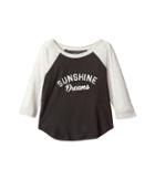 Billabong Kids Sunshine Dreams Raglan (little Kids/big Kids) (off-black) Girl's Long Sleeve Pullover
