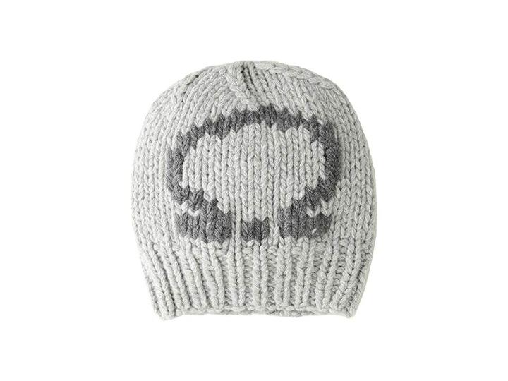 Salvatore Ferragamo Logo Beanie (light Grey/smoke) Knit Hats