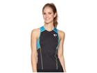 Pearl Izumi Select Pursuit Tri Sleeveless Jersey (black/atomic Blue) Women's Sleeveless