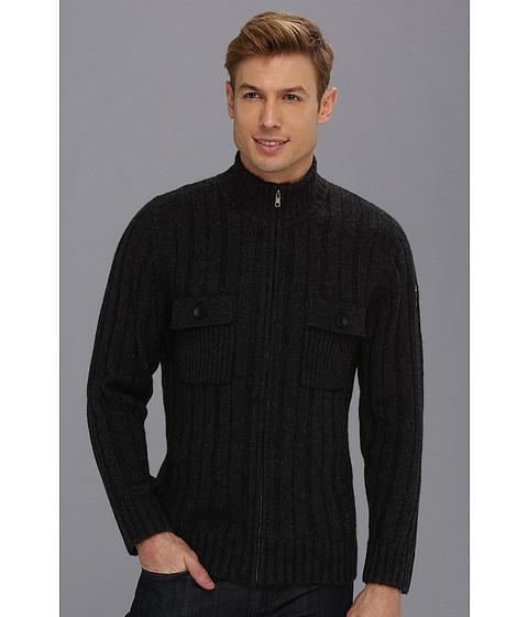 Merrell Tabor Full Zip (black Heather) Men's Sweater