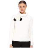Kate Spade New York Rosette Bow Alpaca Sweater (cream) Women's Sweater