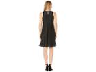Chaps Metallic Dot A-line Dress (black) Women's Dress