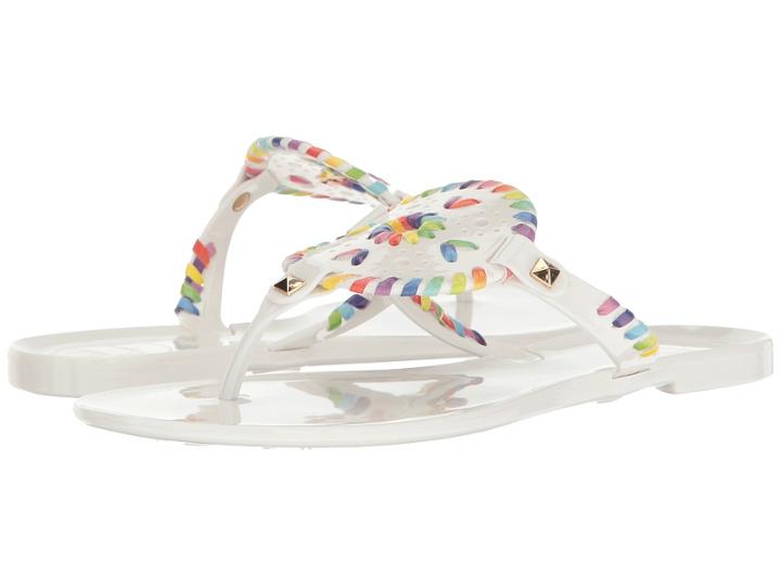 Jack Rogers Georgica Jelly (white/rainbow) Women's Sandals