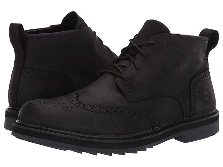 Timberland Squall Canyon Wing Tip Chukka (jet Black) Men's Shoes