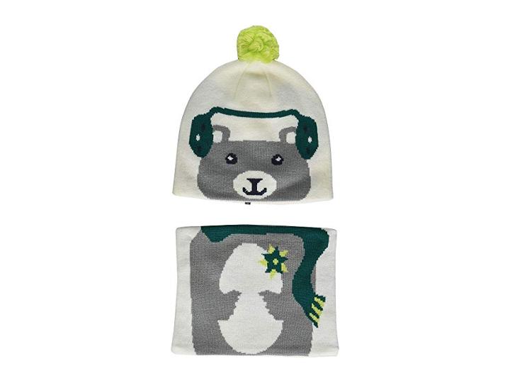 Columbia Kids Snow Moretm Beanie And Gaiter Set (toddler) (white Bear) Beanies