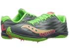 Saucony Kilkenny Xc5 (spike) (grey/slime/pink) Women's Running Shoes