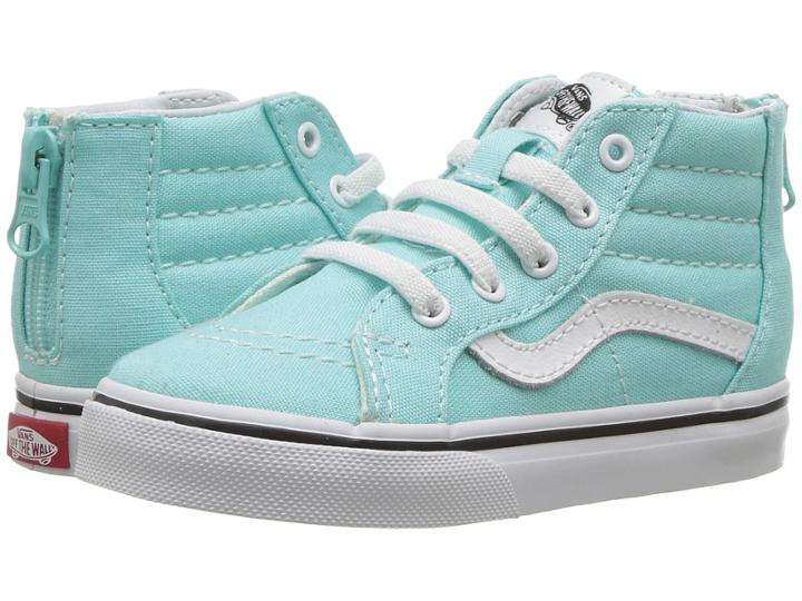 Vans Kids Sk8-hi Zip (toddler) (island Paradise/true White) Girls Shoes