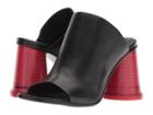Mm6 Maison Margiela Cup Heel Slide (black/red) Women's Shoes