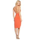 Laundry By Shelli Segal Crisscross Back Spaghetti Strap Cocktail Dress (paprika) Women's Dress