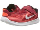 Nike Kids Free Rn 2017 (infant/toddler) (gym Red/off-white/track Red) Boys Shoes