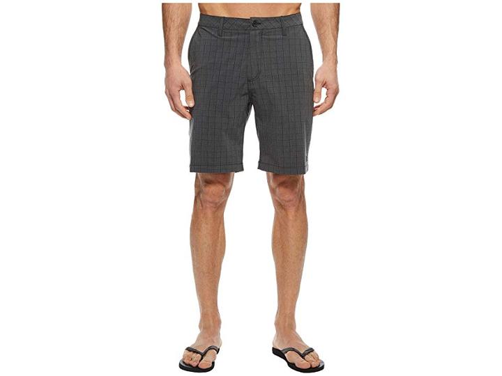 Quiksilver Waterman Vagabond Plaid Amphibian Shorts (black) Men's Shorts