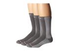 Drymax Sport Cold Weather Run Crew 3-pair Pack (gray) Crew Cut Socks Shoes