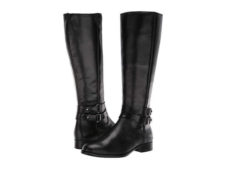 Frye Carly Strap Tall (black) Women's Shoes