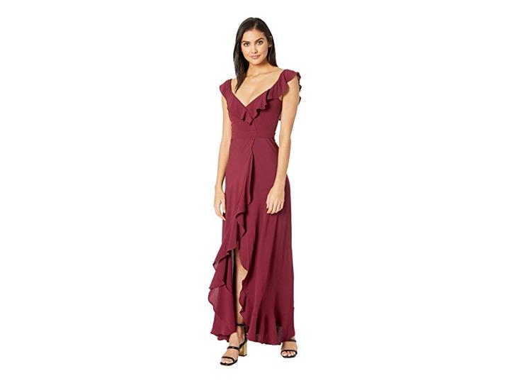 Flynn Skye Monica Maxi Dress (very Berry) Women's Dress