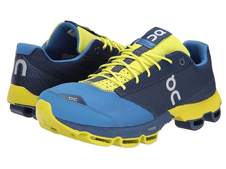 On Cloudster (denim/lime) Men's Running Shoes