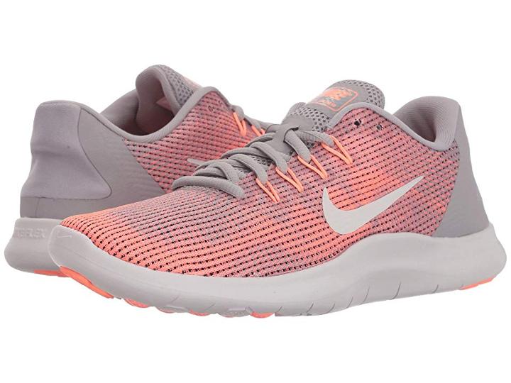 Nike Flex Rn 2018 (atmosphere Grey/vast Grey/crimson Pulse) Women's Running Shoes