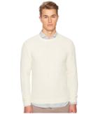 Eleventy Spunia Cable Knit Sweater (ivory) Men's Sweater
