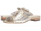 Sesto Meucci Gabbey (platino Nappa/silver/platino Tassels) Women's Sandals