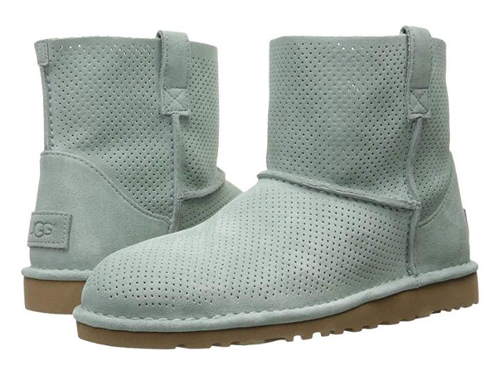 Ugg Classic Unlined Mini Perf (aloe Vera) Women's Boots