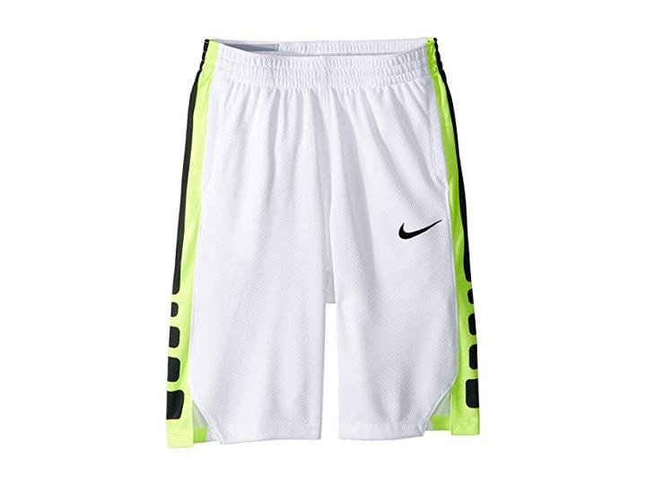 Nike Kids Dry Elite Basketball Short (little Kids/big Kids) (white/black/black) Boy's Shorts