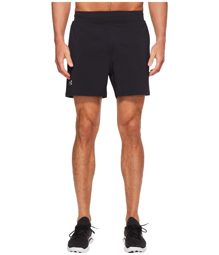 Under Armour Ua Speedpocket 5 Stretch Woven Shorts (black/black) Men's Shorts