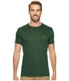 Lacoste Short-sleeve Pima Jersey Crewneck T-shirt (green) Men's T Shirt