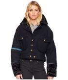 Free People Cropped Eisenhower Jacket (navy) Women's Coat