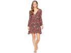 Rock And Roll Cowgirl Bell Sleeve Dress D4-4749 (hot Pink) Women's Dress
