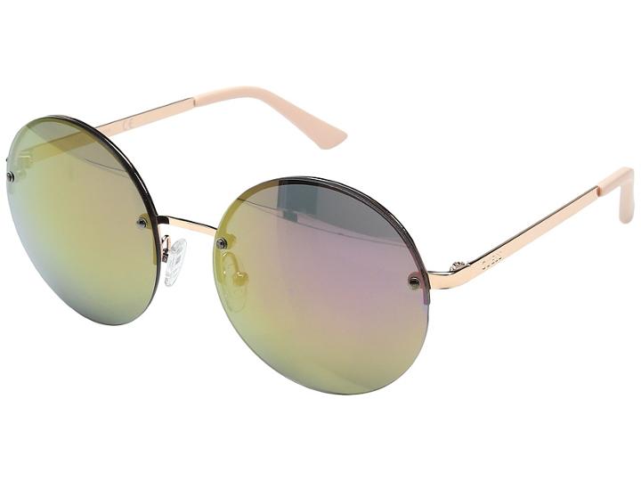 Guess Gf0308 (rose Gold/rose Gold Mirror Lens) Fashion Sunglasses