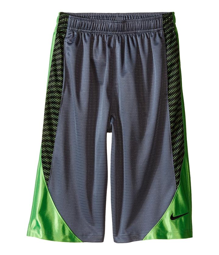 Nike Kids Avalanche Aop6 Shorts (little Kids/big Kids) (cool Grey/action Green/black) Boy's Shorts